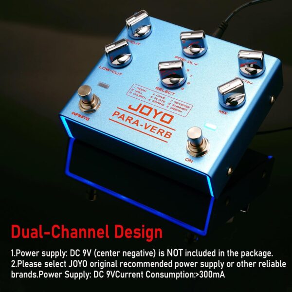 JOYO R-31 PARA-VERB Multi Reverb Guitar Effect Pedal - Image 3